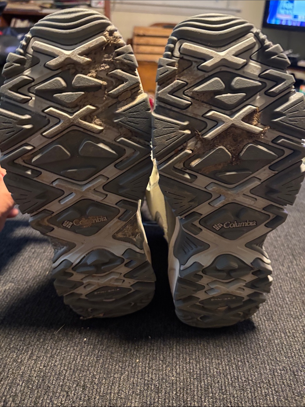 Columbia Men’s Waterproof Snow Boots - Light Gray Cream - Picture 5 of 7